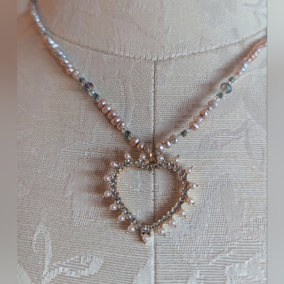 NWOT Vintage Rose Fresh Water Pearl Necklace - Picture 14 of 14